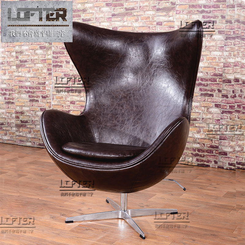 EGG CHAIR蛋椅LOFT工业风纯手工电脑转椅玻璃钢真皮鸡蛋椅咖啡椅在类目 住宅家具, 坐具类, 椅类, 电脑椅中 - 来自Buy2taobao.com提供专业的淘宝代购服务
