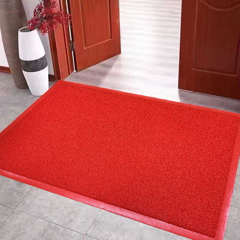 红色家用入户门进门门口地垫出入平安门垫户外大门口门厅定制地毯