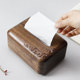 黑胡桃木创意家用茶几客厅收纳抽纸盒新中式办公室简约木质纸巾盒