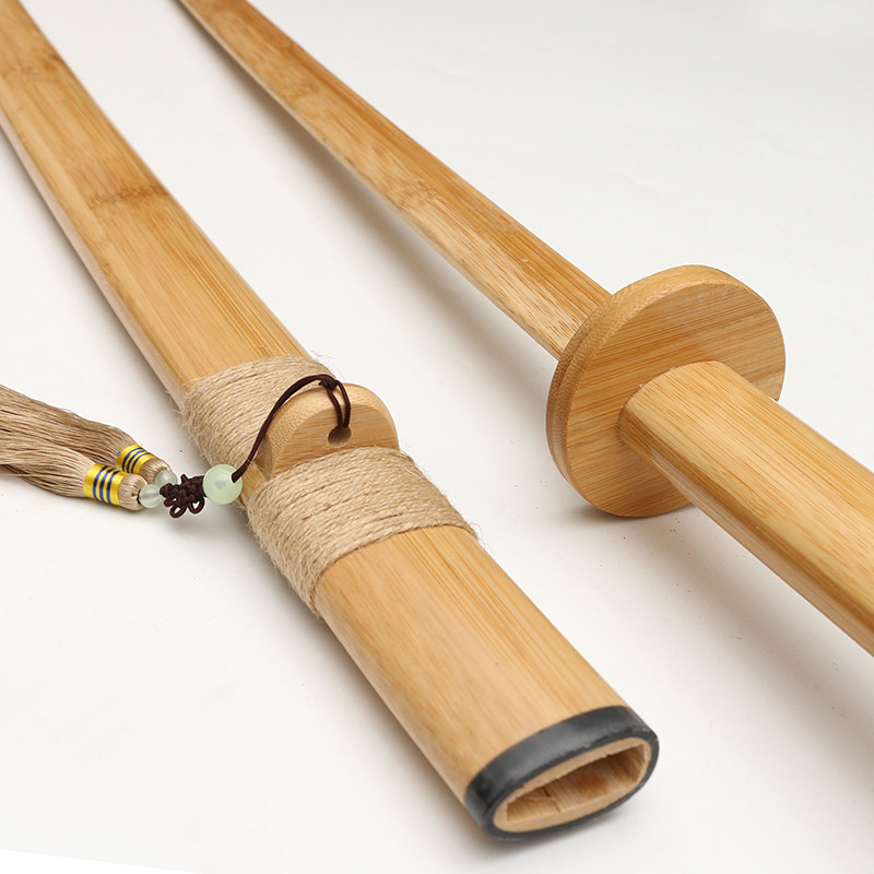 华武剑道具-居合道浪人武士木刀带鞘对