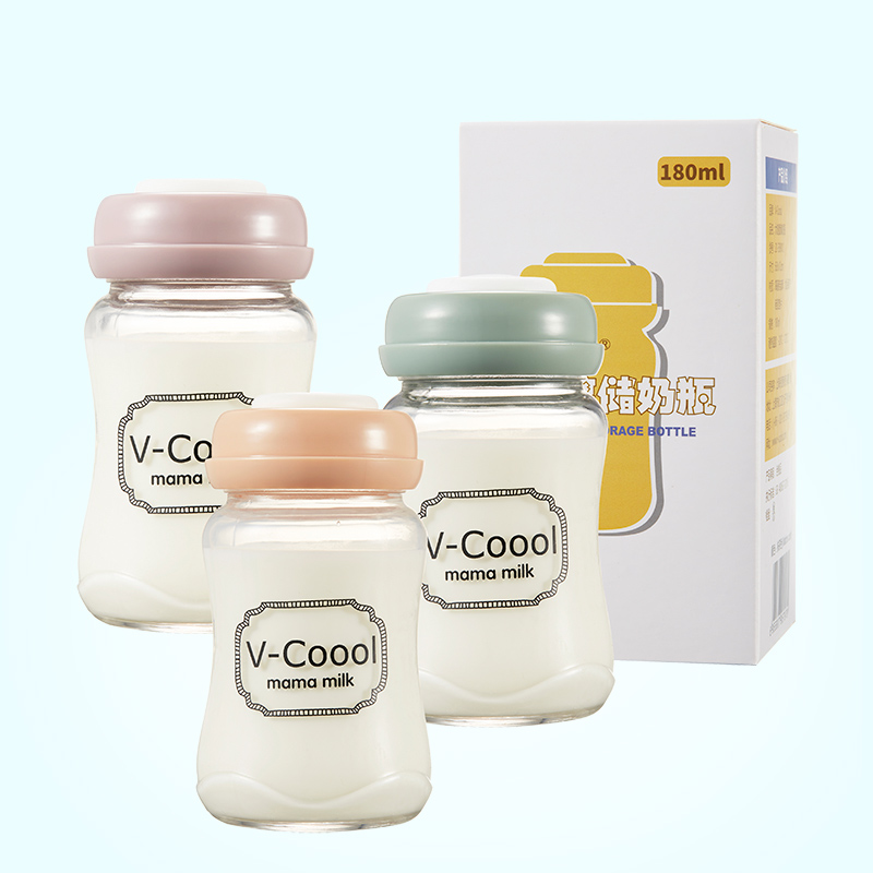 V-Coool Feeding bottle Breast milk Fresh bottle 180ml Wide caliber Glass Feeding bottle Breast milk Storage Cold storagein the Diapers/Care/Feeding/Push lathe , Feeding bottle/Bottles related , Feeding bottle category - from Buy2taobao.com to provide professional Taobao agent buy service