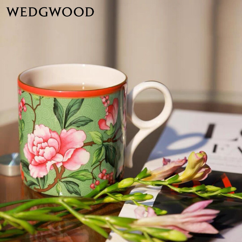 wedgwood玮致活漫游美境上海限定马克杯骨瓷杯子茶杯欧式咖啡杯