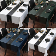 High-quality tablecloth waterproof, oil-proof, anti-scalding, disposable light luxury coffee table, rectangular pvc soft glass, ins wind desk