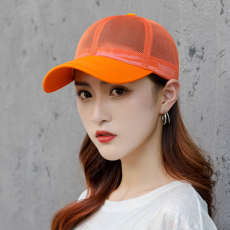 帽子女夏季棒球帽网帽透气遮阳帽网眼女士速干帽子网红百搭鸭舌帽