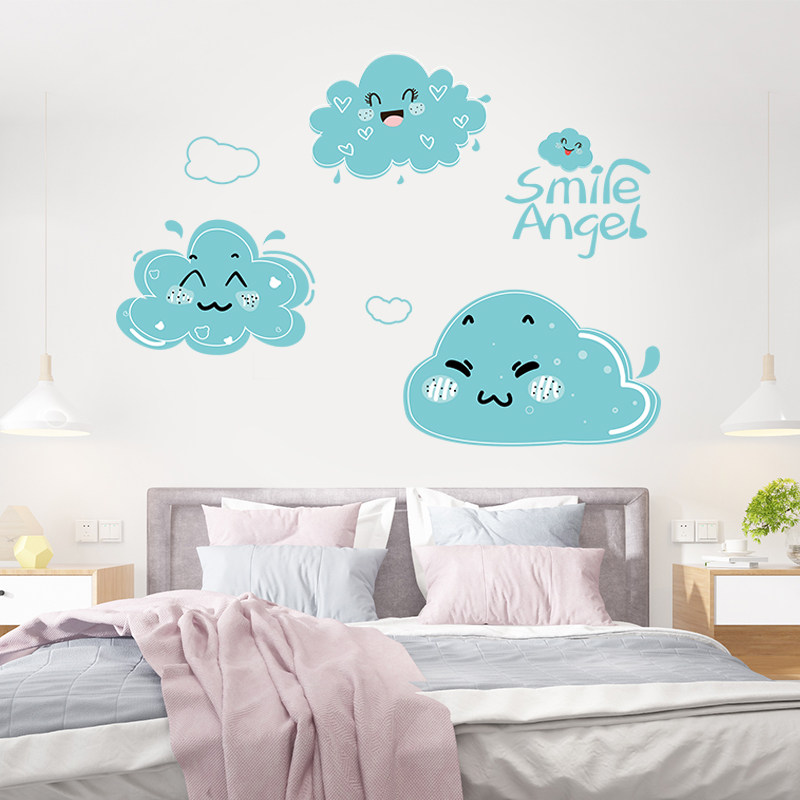 墙纸自粘卧室床头贴纸装饰小图案温馨背景墙贴画创意个性家用贴饰