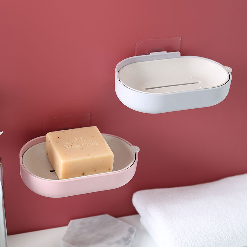 IMANT/依蔓特肥皂盒架子沥水卫生间创意免打孔吸盘壁挂式香皂盒