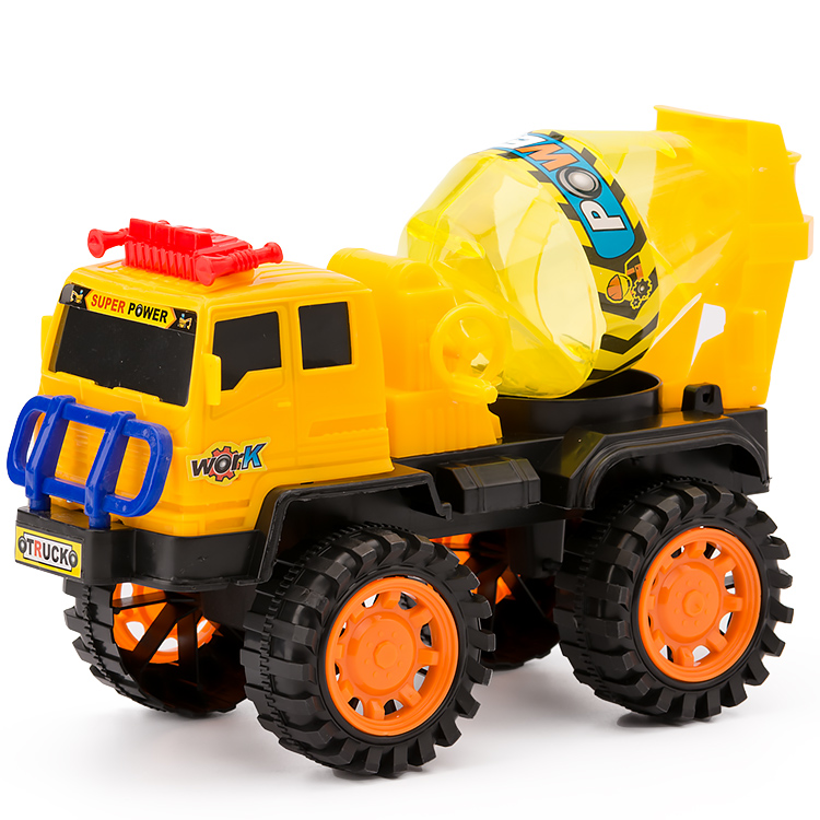 儿童水泥车搅拌机玩具大号男孩滑行泥土工程罐车翻斗车仿真模型