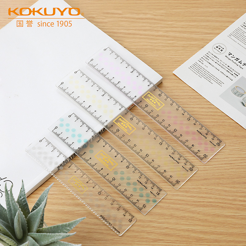 日系好看的KOKUYO日本国誉尺子左撇子右手15cm20厘米中小透明直尺子学生文具用品考试专用波浪数学学习测量尺|ruв категории электронный словарь/электрический бумажных книг/канцелярские принадлежности, чертеж измерения товаров, все виды правителя/треугольник - от Buy2taobao.com для оказания профессиональной услуги покупки агента Taobao