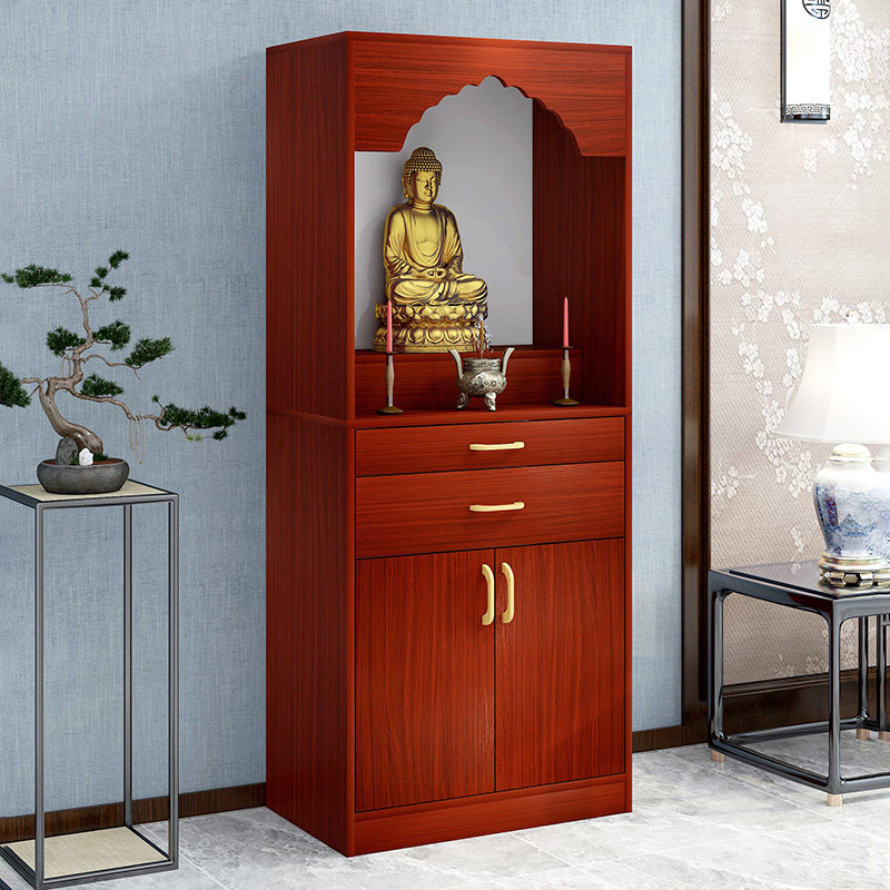 佛龛供台家用立柜带门经济型观音财神台供奉柜现代供桌客厅佛堂