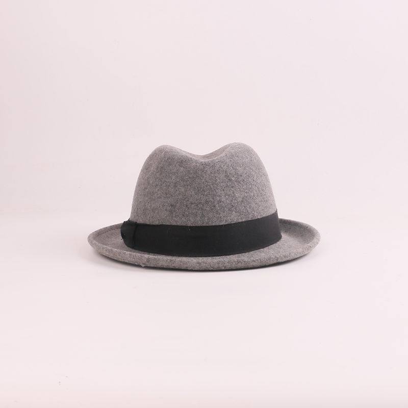 ee 卷边羊毛呢百搭爵士帽帽子-mc母婴网