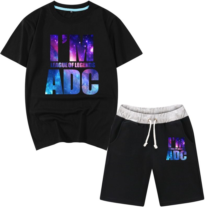 2元 英雄联盟lol游戏周边s9衣服faker比赛同款男生大码宿舍友短袖t恤
