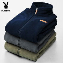 Playboy outdoor fleece coat in autumn and winter