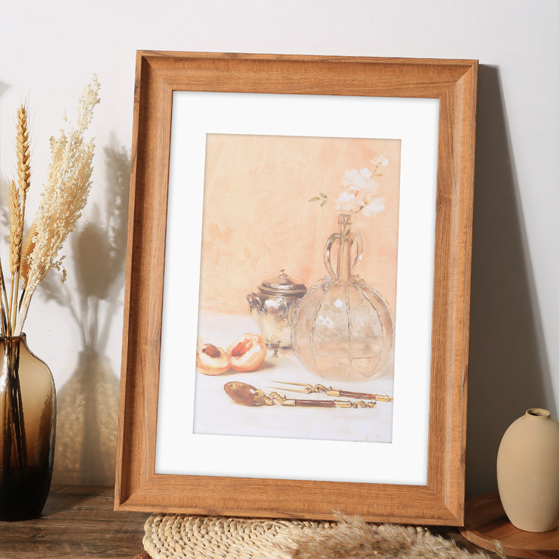 复古相框挂墙画框装裱大16寸20水彩4k8k八开纸油画外框a3a4展示架