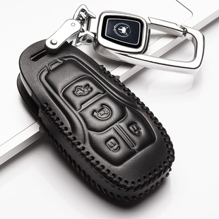 福特金牛座钥匙套2019款真皮车钥匙包新18款专用扣保护套智能高档