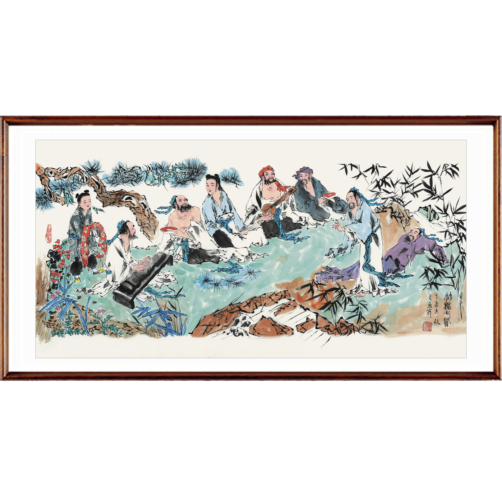 韩永祥《竹林七贤》省美协会员