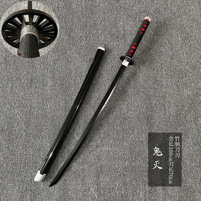 鬼灭之刃炭治郎日轮刀黑色刀刃带鞘木刀剑竹制拔刀剑武士道未开刃在类目 运动/瑜伽/健身/球迷用品, 跆拳道/武术/搏击, 剑道, 刀中 - 来自Buy2taobao.com提供专业的淘宝代购服务