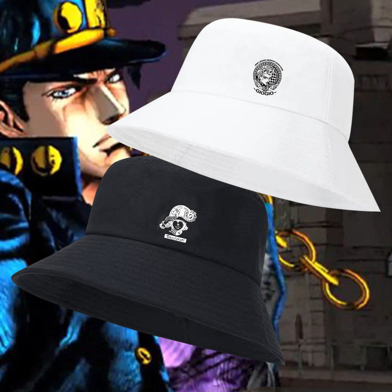 jojo的奇妙冒险黄金之风渔夫帽吉良吉影周边帽子休闲男女盆帽定制