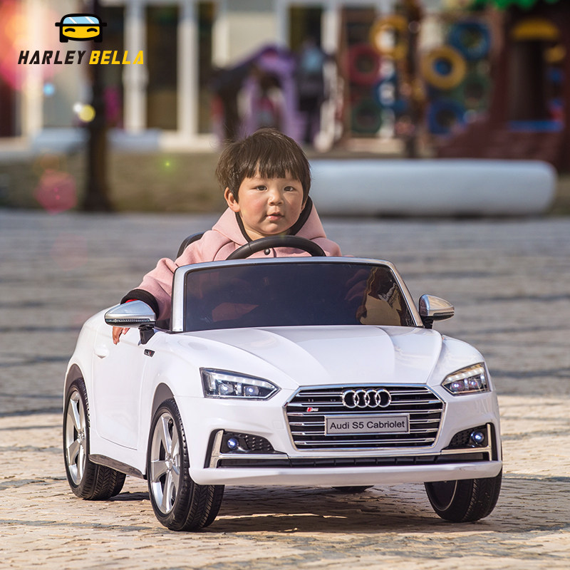 奥迪授权audis5儿童电动汽车四轮可坐婴儿车遥控宝宝玩具童车包邮