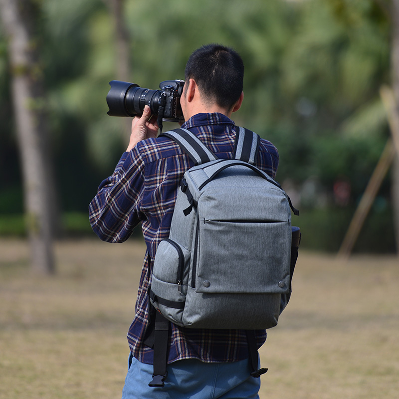 yeud大容量双肩相机包适用佳能1DX尼康D850轻便相机背包单反包