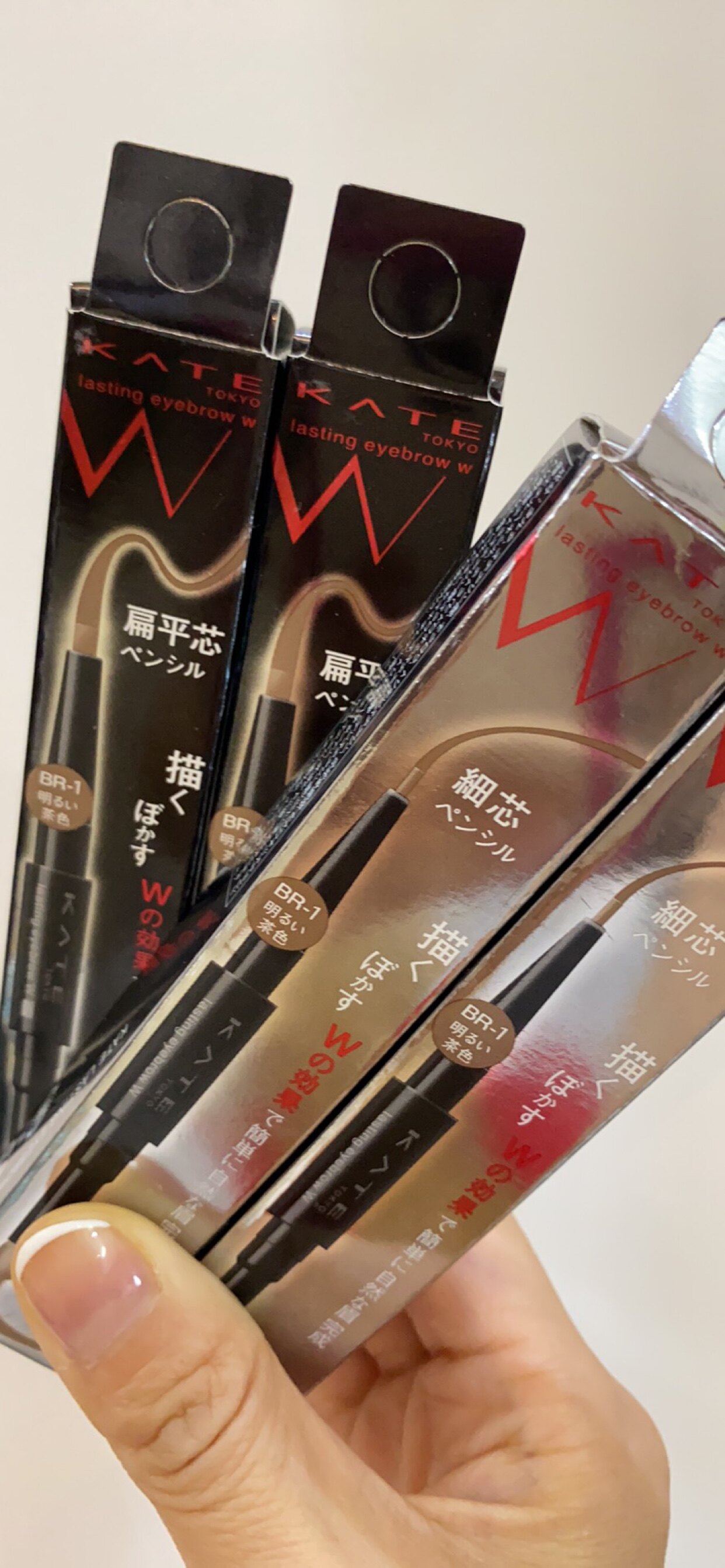 日本嘉娜宝kate凯朵眉笔初学者双头立体扁平平头眉笔