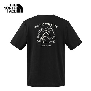TheNorthFace北面短袖T恤情侣款小熊纯棉舒适透气户外夏季新