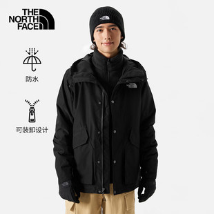 TheNorthFace北面冲锋衣男款三合一抓绒衣摇粒绒内胆防水外套