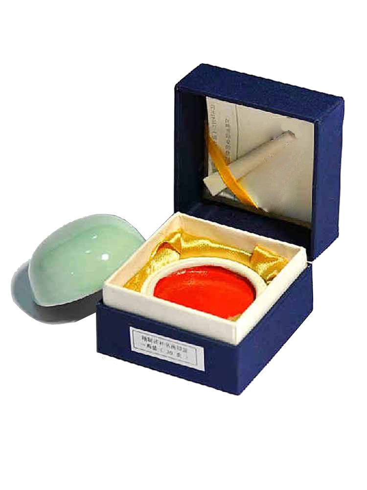 西泠印社书画印泥书画篆刻印章书法用朱砂色30克书法印泥  一两精装