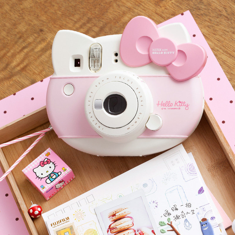 富士拍立得hello kitty相机 mini9 hellokitty相机套餐送纸