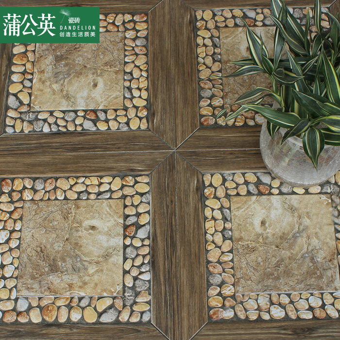 美式阳台仿古砖室外地砖庭院花园阳光房瓷砖鹅卵石防滑砖400x400