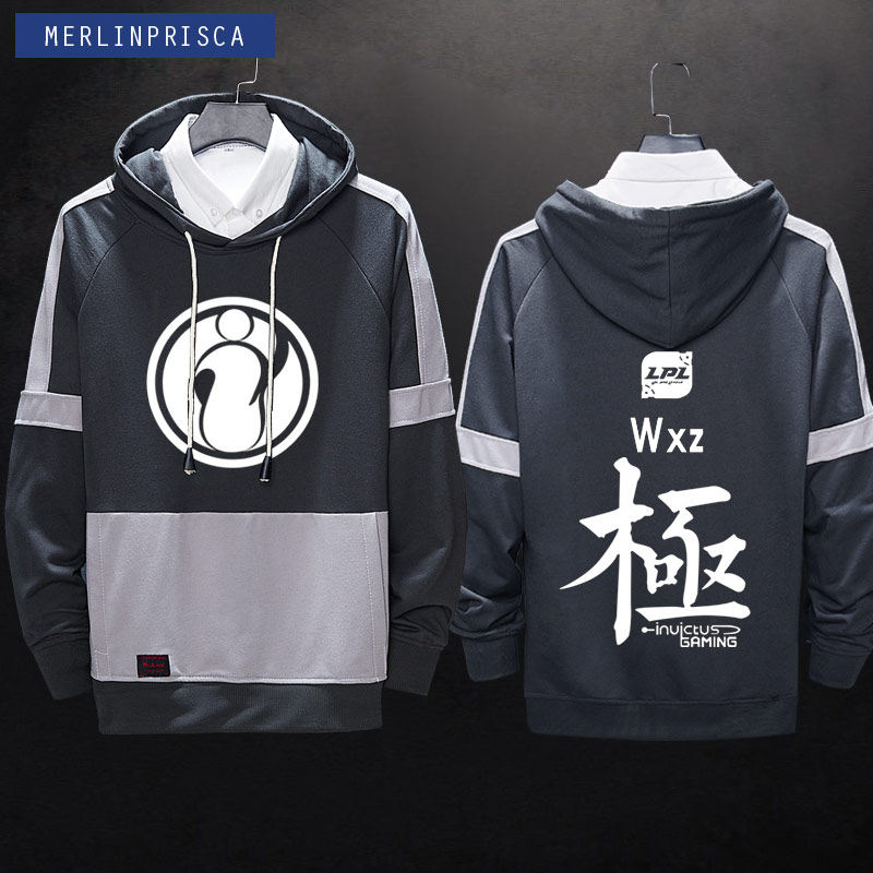 s9总决赛ig战队队服出征服联盟游戏周边男女休闲连帽卫衣衣服