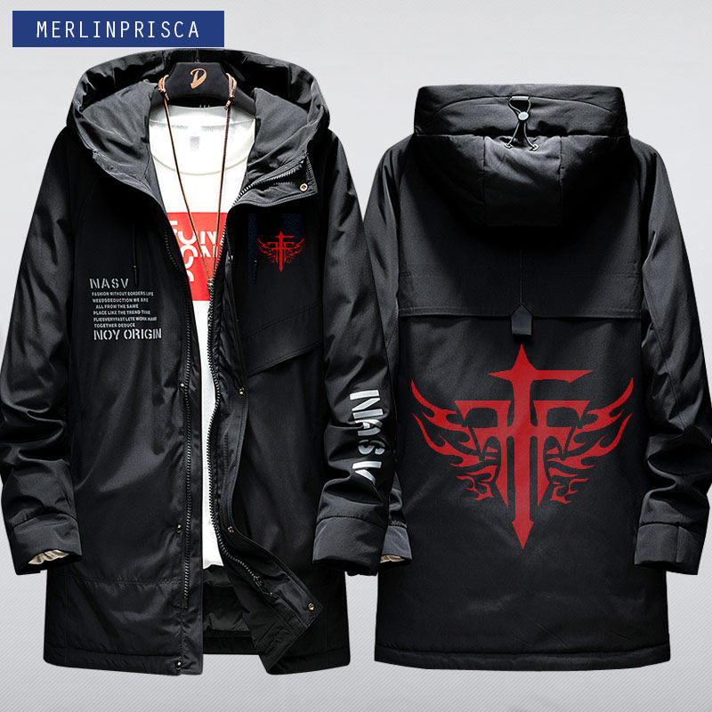 fff团服 异端审判团衣服 二次元外套 动漫周边拉链连帽羽绒服ml