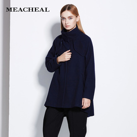 MEACHEAL米茜尔A廓形优雅休闲羊毛外套专柜正品新款