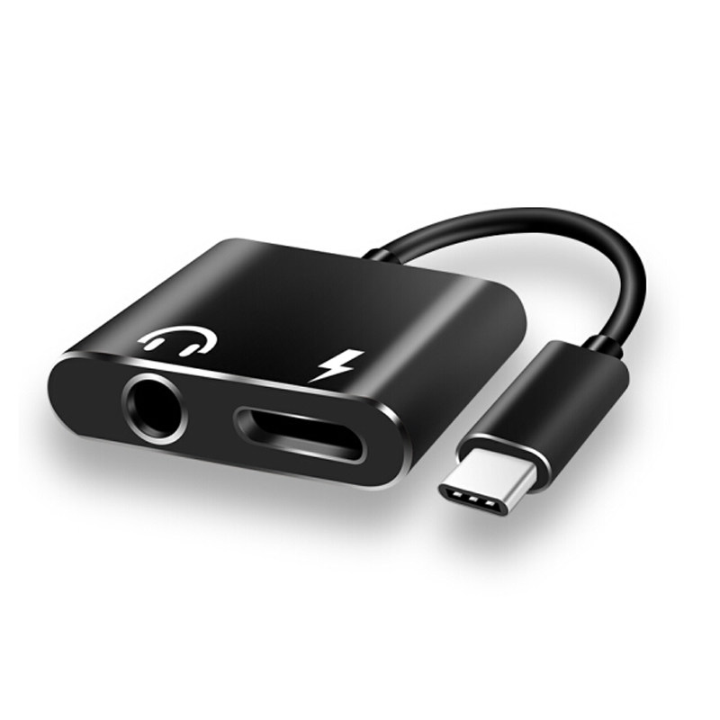 小米6Mix2note3耳机转接线乐视2坚果pro听歌type-c摩卡捷 转接线