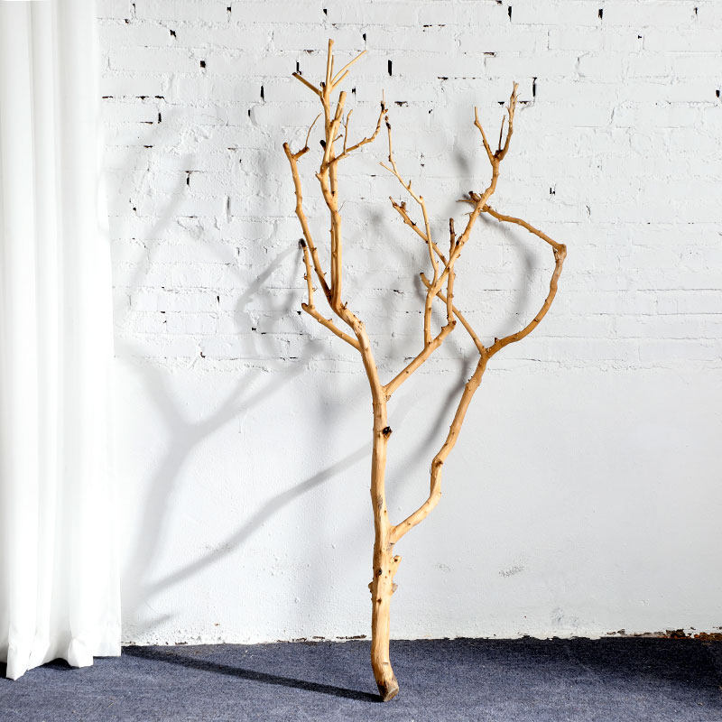 艺露旗舰店-装饰造型树原木去皮本色枯树干枝