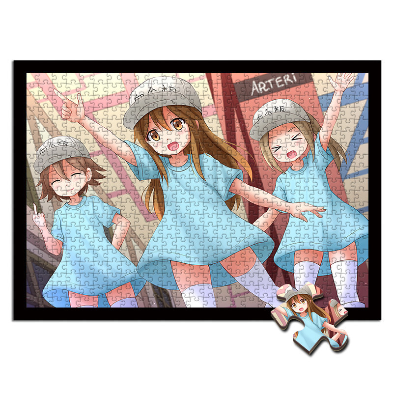 特价爱图_爱图艺木质拼图300/500/1000片大型动漫成年减压女生可爱