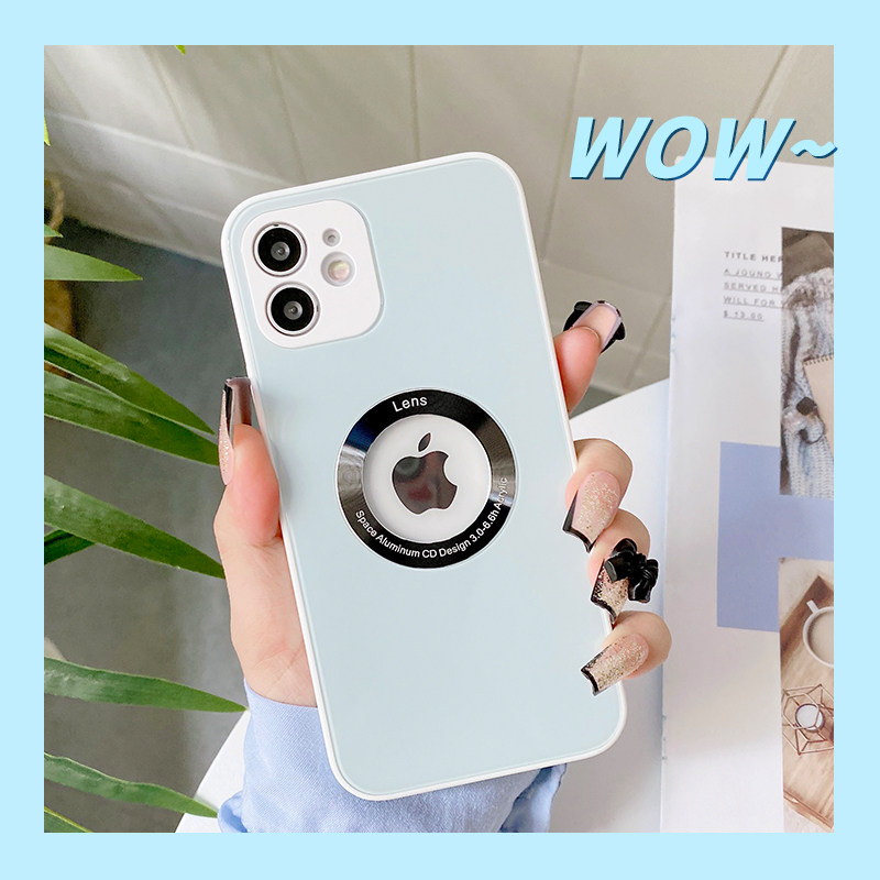 苹果11手机壳新款液态玻璃漏标男款iphone11promax保护套金属圈lens透