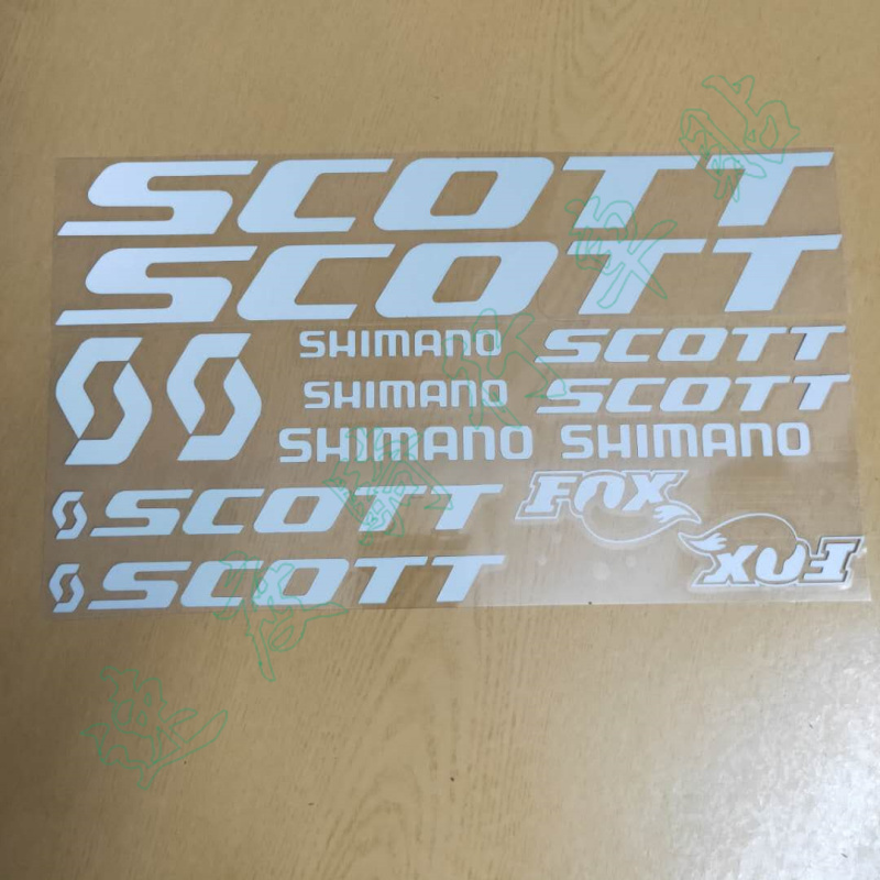 自行车贴纸 山地车公路车车架贴纸SCOTT个性车架贴纸 diy镂空贴纸