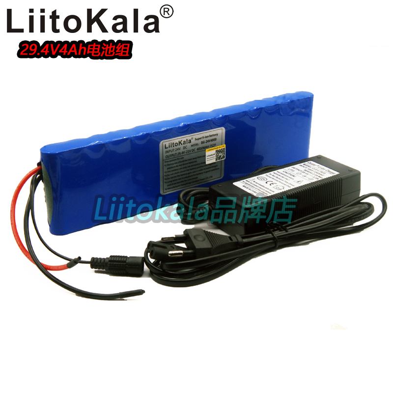 厂家定制18650锂电池组24V/29.4V7串锂电池大容量电流15A带保护板