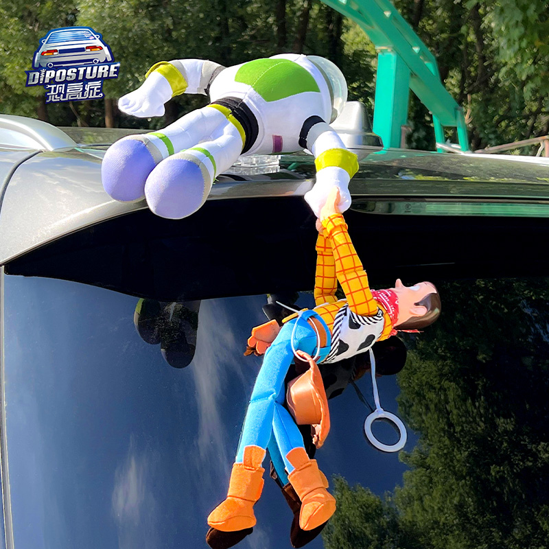 巴斯光年救胡迪汽车尾部挂件公仔玩偶搞笑玩具总动员车顶外装饰品