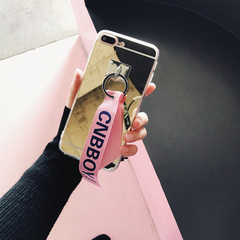 韩风时尚字母彩带苹果6手机壳iPhone7/6s/plus创意个性情侣男女款