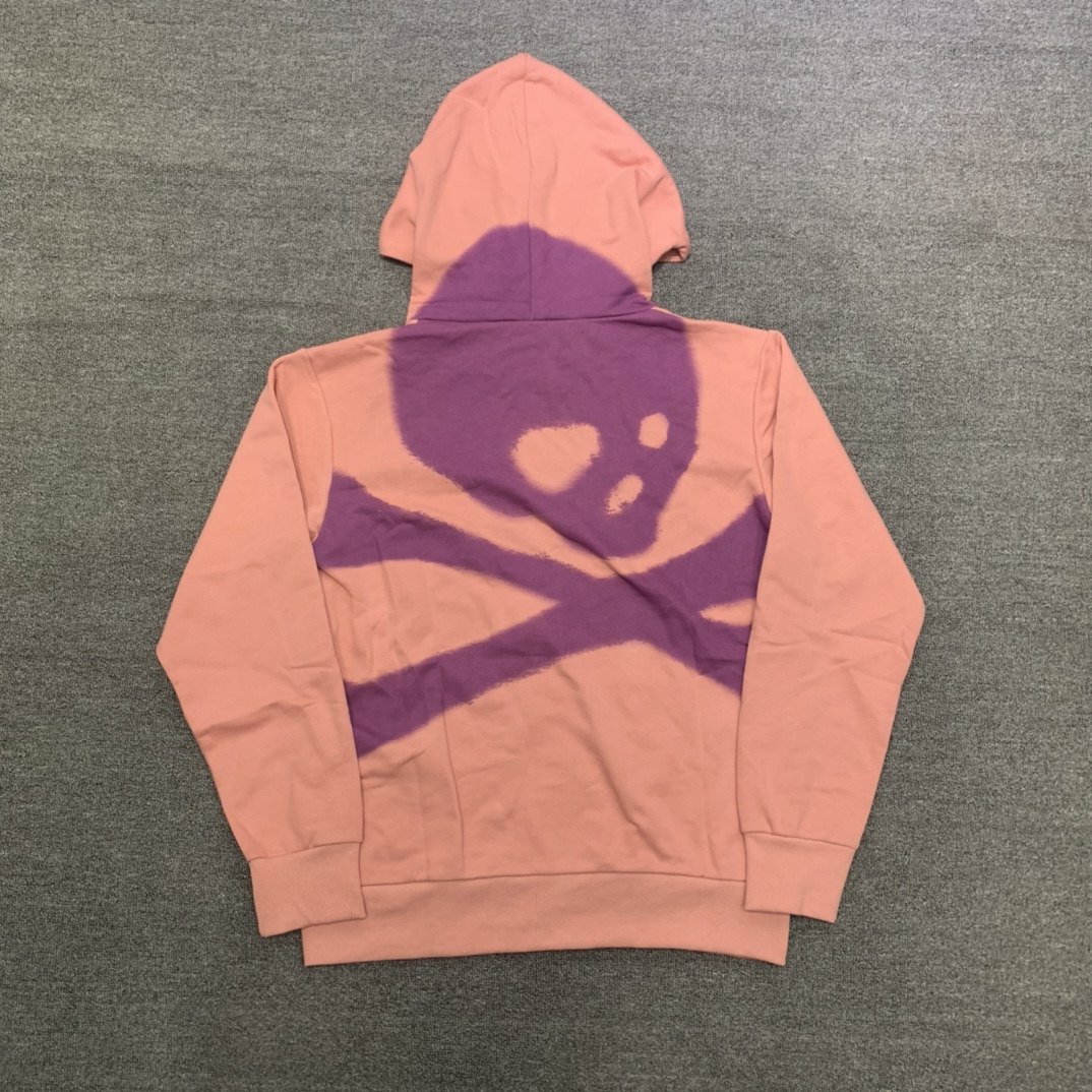 travisscott联名开衫潮牌宽松japan骷髅砖红色拉链外套连帽卫衣