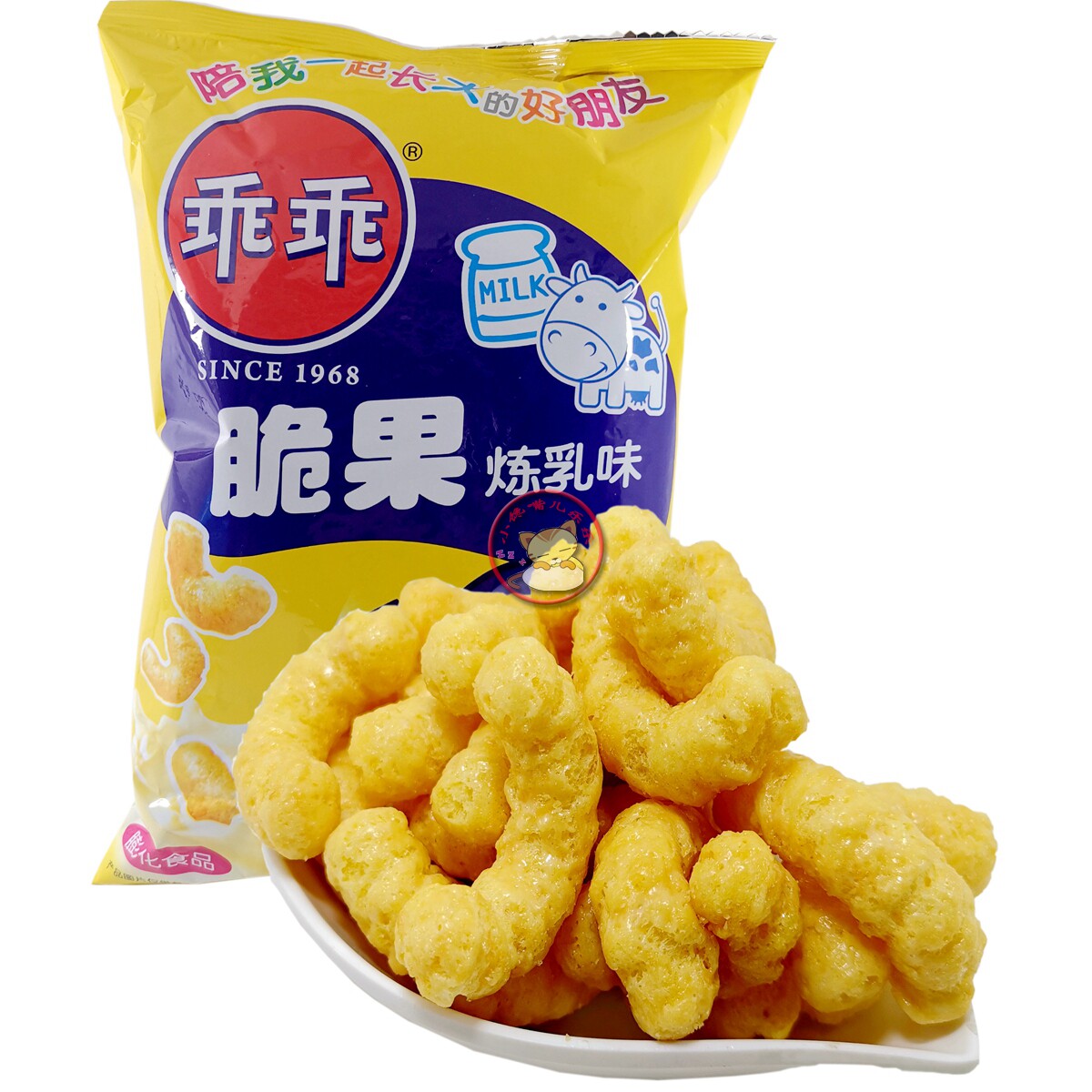 乖乖_乖乖炼乳脆果休闲膨化食品70g袋装80后怀旧零食草莓口味童年经典