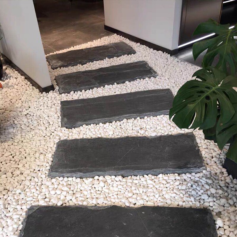 (今日6.8折)天然青石板踏步石庭院草坪汀步石户外花园垫脚石防滑园林