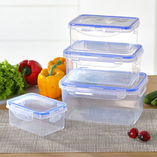 冰箱专用冷冻收纳便当盒食品级保鲜盒塑料野餐水果盒子透明鸡蛋盒