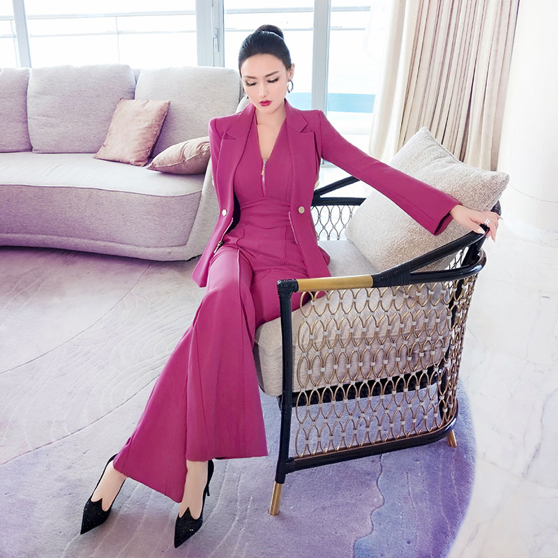 VJE Autumn By age strapless Jumpsuits Small suit Two piece set new pattern temperament High-end goddess suitin the Women's clothing/Boutique , Set/Student uniforms/Work uniforms , Fashion Set category - from Buy2taobao.com to provide professional Taobao agent buy service