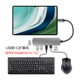 AJIUYU 适用华为MatePad Pro 13.2扩展坞2023新款平板电脑USB-C转接头matepadpro 12.6转换器HDMI高清投屏VGA