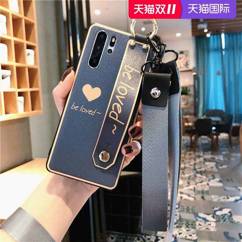 奶奶灰华为荣耀v20手机壳99i青春版硅胶防摔全包v20个性创意手腕带