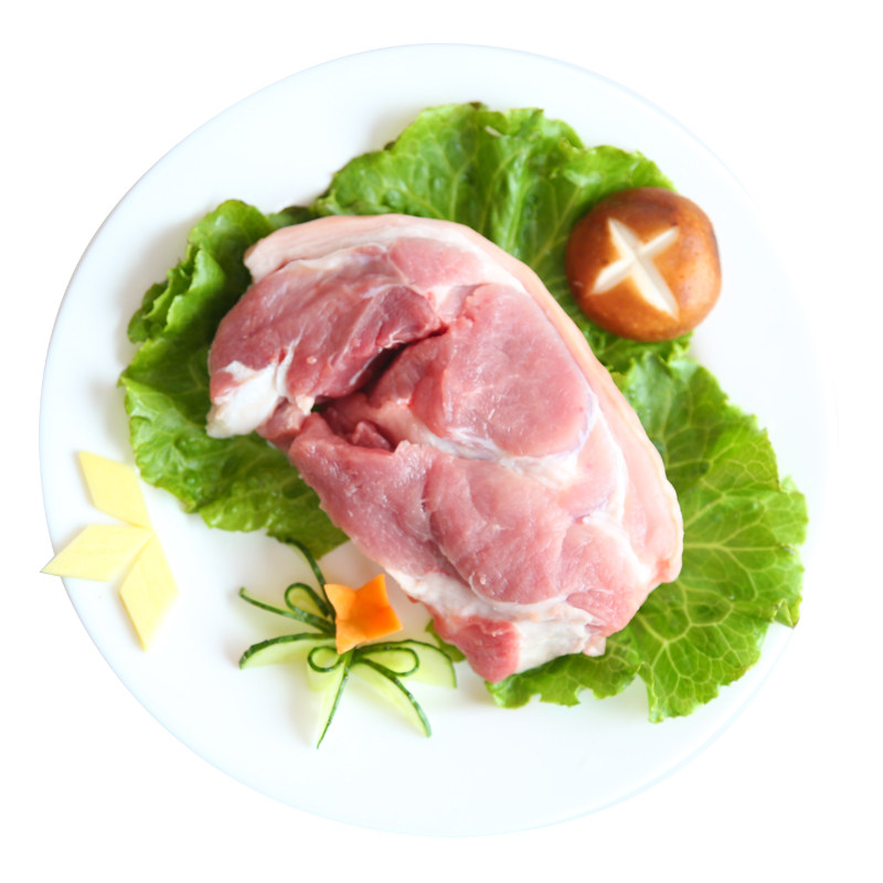 爱森 冷鲜猪肉 新鲜生猪肉带皮夹心 夹心肉500克/盒