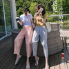 Miyake fold Chiffon Broad leg Carrot pants Thin section Nine points Paige Easy Borneol grandma Miyake fold Chiffon Broad leg Carrot pants Thin section Nine points Paige Easy Borneol grandma