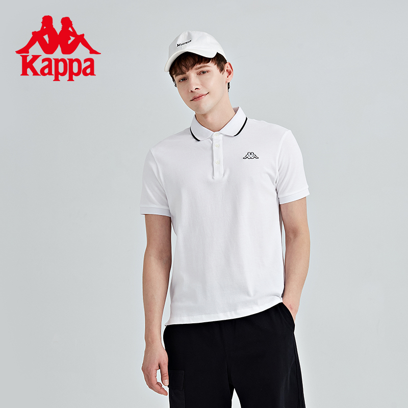 kappa卡帕背靠背男夏运动t恤翻领短袖polo衫t恤衫k0a32pd01a
